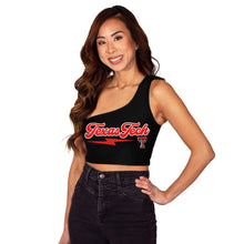 Load image into Gallery viewer, Texas Tech Lightning One Shoulder Top