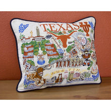 Load image into Gallery viewer, Texas, University of Collegiate Embroidered Pillow by CatStudio