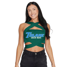 Load image into Gallery viewer, Tulane Green Multi Way Bandeau Top