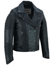 Load image into Gallery viewer, Shadow Queen Women's Black Fashion Leather Jacket