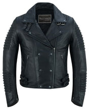 Load image into Gallery viewer, Shadow Queen Women's Black Fashion Leather Jacket