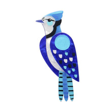 Load image into Gallery viewer, The Boisterous Blue Jay Brooch by Erstwilder