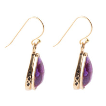Load image into Gallery viewer, The Perfect Drop of Purple Turquoise Earrings