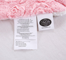 Load image into Gallery viewer, DaDa Bedding Luxury Blossom Pink Rose Buds Pink Sherpa Backside Faux Fur Throw Blanket (BL-171752)