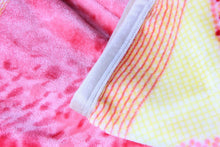 Load image into Gallery viewer, DaDa Bedding Seashore Sunny Yellow Lavender Floral Flannel Mink Fleece Throw Blanket (XY9901)