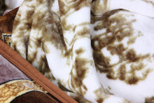 Load image into Gallery viewer, DaDa Bedding Elegant Twilight Lavender Brown Floral Flannel Mink Fleece Throw Blanket (XY9879)