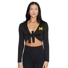 Load image into Gallery viewer, University of Michigan Tie Up Top