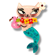 Load image into Gallery viewer, Tiki Merkitty Brooch by Miss Fluff x Lipstick &amp; Chrome