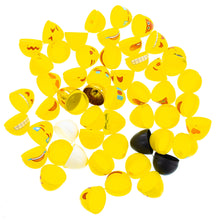 Load image into Gallery viewer, Set of 24 Facial Expressions Eggs + 1 Gold, 1 Black, 1 White &amp; 1 Yellow Plastic Easter Eggs