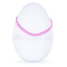 Load image into Gallery viewer, Set of 2 Transparent Jumbo Large Size Plastic Easter Eggs with Handles 10 Inches