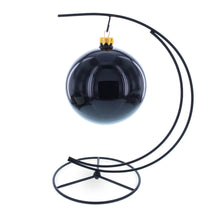 Load image into Gallery viewer, Double Curve Crescent Black Metal Photo Picture Frame and Ornament Display Stand 9.25 Inches