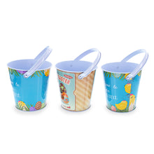Load image into Gallery viewer, Set of 3 Decorative Tin Easter Buckets 6.7 Inches Tall