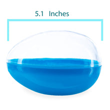 Load image into Gallery viewer, Large Fillable Clear Top Blue Bottom Plastic Easter Egg 5.1 Inches