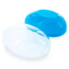Load image into Gallery viewer, Large Fillable Clear Top Blue Bottom Plastic Easter Egg 5.1 Inches