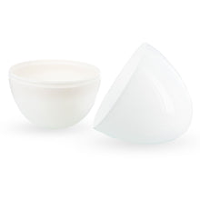 Load image into Gallery viewer, Giant Size Large Two Shades White Plastic Easter Egg 12 Inches