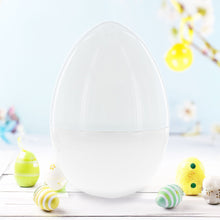 Load image into Gallery viewer, Giant Size Large Two Shades White Plastic Easter Egg 12 Inches