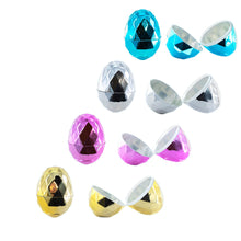 Load image into Gallery viewer, Set of 16 Multicolored Metallic Diamond Plastic Easter Eggs, 2.45 Inches