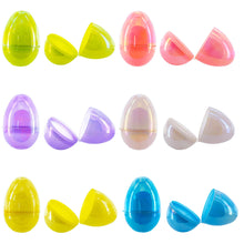 Load image into Gallery viewer, Set of 12 Iridescent Plastic Easter Eggs – Translucent Fillable Eggs for Easter Hunts 3.05 Inches