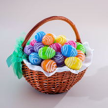 Load image into Gallery viewer, Set of 24 Colorful Zebra Print Fillable Plastic Easter Eggs 2.25 Inches