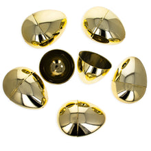 Load image into Gallery viewer, Set of 6 Large Size Very Shiny Golden Plastic Easter Eggs 4 Inches