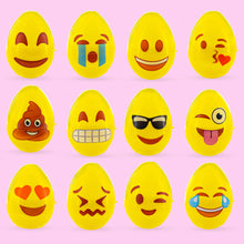 Load image into Gallery viewer, Set of 12 Facial Expressions Plastic Easter Eggs 2.25 Inches