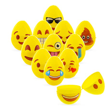 Load image into Gallery viewer, Set of 12 Facial Expressions Plastic Easter Eggs 2.25 Inches