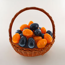 Load image into Gallery viewer, Halloween Theme Set of 12 Orange and 12 Black Plastic Easter Eggs 2.25 Inches