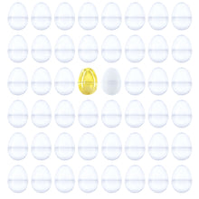 Load image into Gallery viewer, 46 Almost Transparent, 1 Gold, and 1 White Plastic Egg