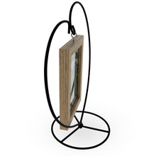 Load image into Gallery viewer, Heart-Shaped Hanging Photo Picture Frame and Black Metal Ornament Stand 9.75 Inches
