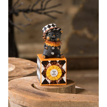 Load image into Gallery viewer, Top Hat Kitty on Block by Bethany Lowe Designs