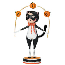 Load image into Gallery viewer, Toss a Jack Cat Halloween Figurine by Lori Mitchell *NEW FOR 2025*