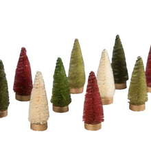 Load image into Gallery viewer, Traditional Bottle Brush Tree Set of 10 by Bethany Lowe Designs