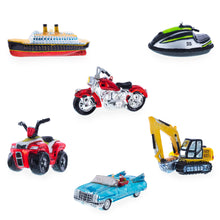 Load image into Gallery viewer, Santa’s Delivery Service Motorcycle Glass Ornament