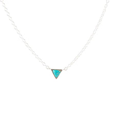 Load image into Gallery viewer, Trident Turquoise and Sterling Silver Necklace