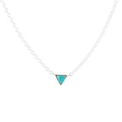 Trident Turquoise and Sterling Silver Necklace