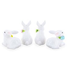 Load image into Gallery viewer, Set of 4 Porcelain Easter Bunnies 4 Inches