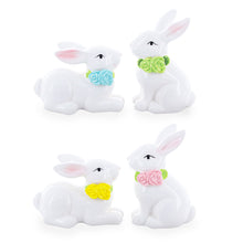 Load image into Gallery viewer, Set of 4 Porcelain Easter Bunnies 4 Inches