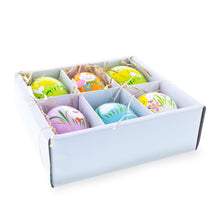 Load image into Gallery viewer, Set of 6 Real Eggshell Bunny and Friends Easter Egg Ornaments