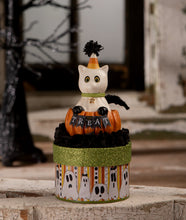 Load image into Gallery viewer, Treat Casper on Box | Halloween Decor | Bethany Lowe