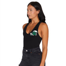 Load image into Gallery viewer, Tulane Black Angry Wave Bodysuit
