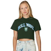 Load image into Gallery viewer, Tulane Roll Wave Green Tee