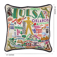 Load image into Gallery viewer, Tulsa Hand-Embroidered Pillow