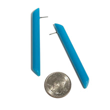Load image into Gallery viewer, Turquoise Skinny Couture Stick Stud Earrings