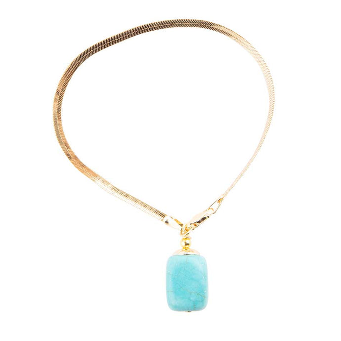 Turquoise Baron Snake Chain Bracelet