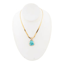 Load image into Gallery viewer, Turquoise Baron Snake Chain Pendant Necklace