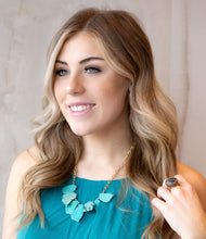 Load image into Gallery viewer, Turquoise Slabs Statement Necklace