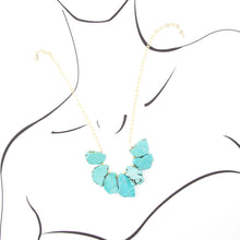Load image into Gallery viewer, Turquoise Slabs Statement Necklace