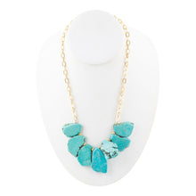 Load image into Gallery viewer, Turquoise Slabs Statement Necklace