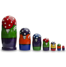 Load image into Gallery viewer, Set of 7 Gnomes Wooden Nesting Dolls 8 Inches