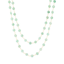 Load image into Gallery viewer, Two Row Green Aventurine Necklace